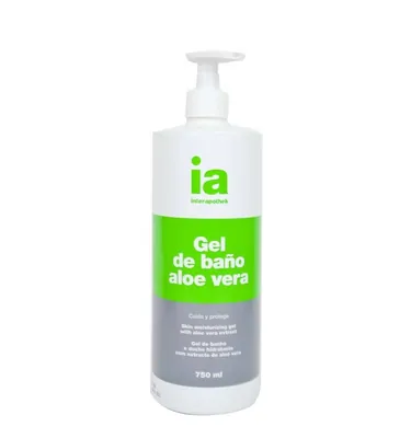 Гель для душу Interapothek Aloe Vera освіжаючий з екстрактом алое вера, з дозатором, 750 мл