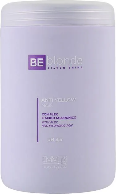 Маска для волосся Emmebi Italia BeBlond Silver Shine антижовта, 1000 мл