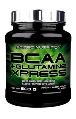 Аминокислота Scitec Nutrition BCAA + Glutamine Xpress, жевательная резинка, 600 г