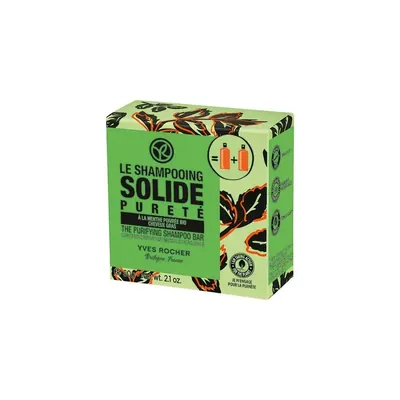Шампунь твердий Yves Rocher з м’ятою Свіжість для волосся, 60 г