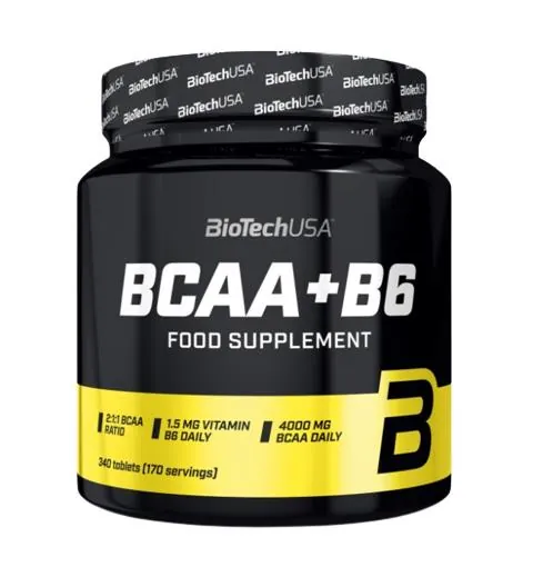 Амінокислоти Biotech BCAA + B6, 340 таблеток