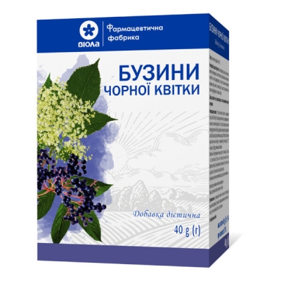Бузина черная цветы по 40 г в пач.
