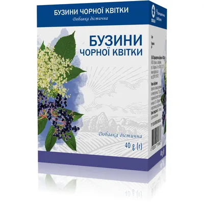 Бузини чорної квітки по 40 г в пач.