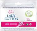 Ватные палочки Lady cotton в пакете, 200 штук