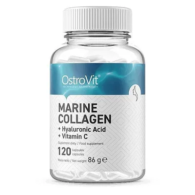 Комплекс для суглобів та зв'язок OstroVit Marine Collagen + Hyaluronic Acid + Vitamin C, 120 капсул