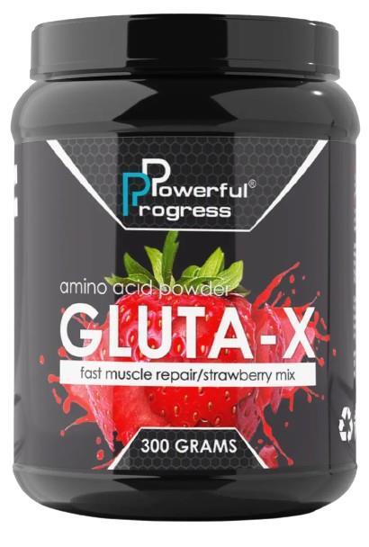 Аминокислота Powerful Progress Gluta-X клубника, 300 г