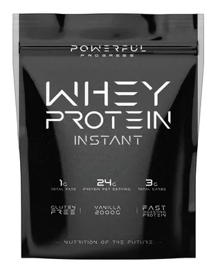 Протеїн сироватковий концентрат Powerful Progress 100% Whey Protein Instant ваніль, 2000 г