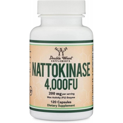 Наттокиназа Double Wood Nattokinase 200 mg 4000 FU, 120 капсул
