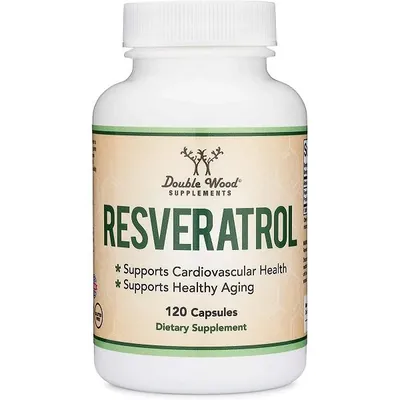Ресвератрол Double Wood Resveratrol 500 mg, 120 капсул