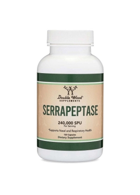 Серрапептаза Double Wood Serrapeptase Proteolytic Enzyme 240 000 SPU, 120 капсул