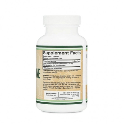Туркестерон Double Wood Turkesterone 500 mg, 120 капсул