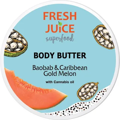 Крем-масло для тіла Fresh Juice Superfood Baobab & Caribbean Gold Melon, 225 мл