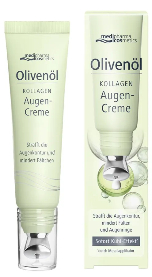 Крем для очей Medipharma Cosmetics Olivenol з колагеном, 15 мл