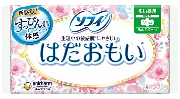Прокладки гігієнічні Unicharm Sofy Hadaomoi Day Use 21 см, 26 шт