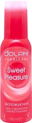 Гель-змазка інтимна Dolphi Sweet Pleasure зволожуючий гель з ароматом стиглої полуниці, 100 мл