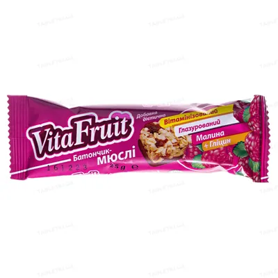 Батончик-мюслі Vita Fruit Малина, 25 г