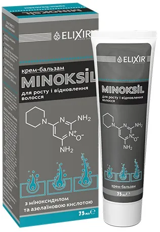 Крем-бальзам Elixir Minoksil для росту і відновлення волосся, 75 мл