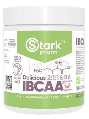 Аминокислоты Stark Pharm Stark IBCAA 2-1-1 & Vit B6 Delicious вкус грейпфрут, 250 г