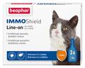 Капли на холку Beaphar Immo Shield Line-on for Cats антипаразитные с диметиконом для котов и котят, 3 пипетки