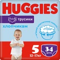 Підгузки-трусики Huggies Pants дитячі, для хлопчиків, розмір 5, 12-17 кг, 34 шт