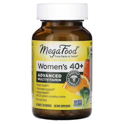 Мультивитамины для женщин 40+ MegaFood Multi for Women 40+, 60 таблеток