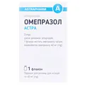 Омепразол Астра порошок для р-ну д/ін. по 40 мг №1 у флак.