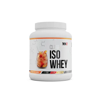 Протеїн сироватковий ізолят MST Nutrition Clear Iso Whey зі смаком холодного персикового чаю, 500 г