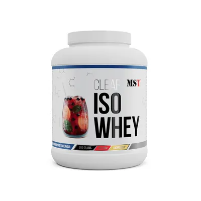 Протеїн сироватковий ізолят MST Nutrition Clear Iso Whey зі смаком холодного чорничного чаю, 900 г