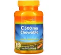 Вітамін С Thompson Chewable 500 мг, 60 жувальних таблеток