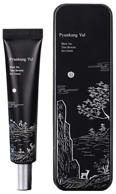 Крем для шкіри навколо очей Pyunkang Yul Black Tea Time Reverse Eye Cream омолоджувальний з чорним чаєм, 9 мл