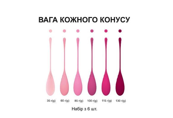 Набор вагинальных конусов Corelax, 6 штук