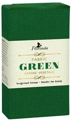 Мило натуральне тверде Florinda Fabric Італійські тканини зелене, 200 г
