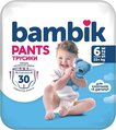Подгузники-трусики Bambik размер 6, 15+ кг, 30 шт