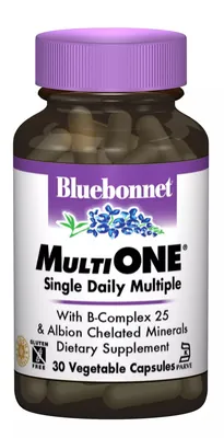 Мультивітаміни із залізом Bluebonnet Nutrition MultiONE With Iron вег. капсули №30