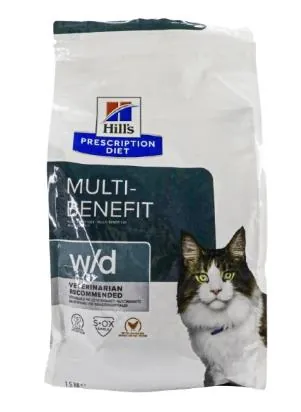 Корм сухий Hill's Prescription Diet m/d Diabetes для котів при діабеті та ожирінні, 1,5 кг