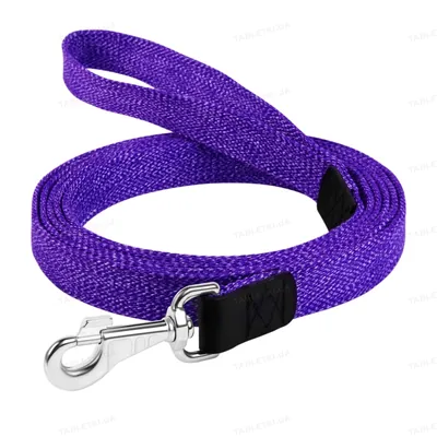 Повідець Collar 03409 з бавовняної стрічки, ширина 20 мм, довжина 200 см, фіолетовий
