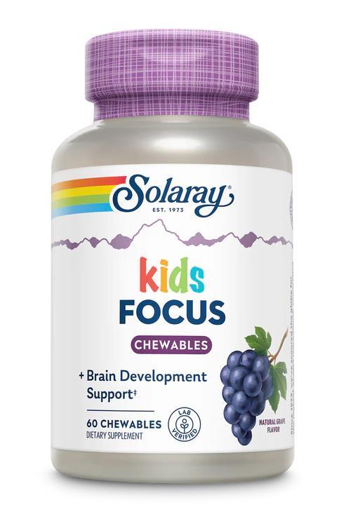 Витаминный комплекс для детей Solaray Focus For Children виноград, 60 таблеток