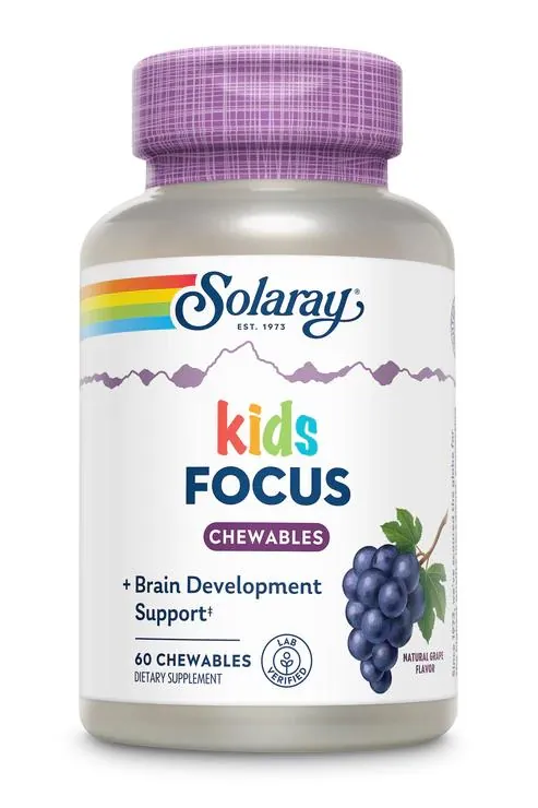 Вітамінний комплекс для дітей Solaray Focus For Children виноград, 60 таблеток