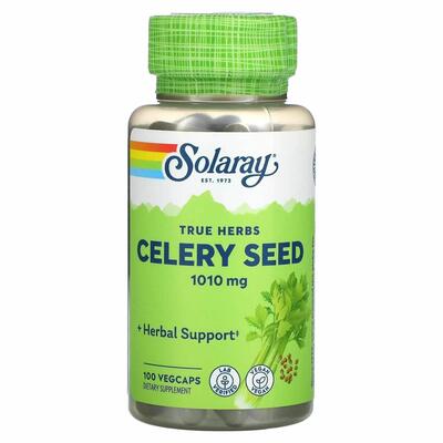 Сельдерей Solaray Celery Seed 505 мг, 100 веганских капсул