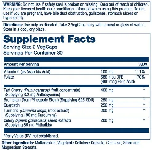 Дієтична добавка Solaray Total Cleanse Uric Acid, 60 веганських капсул