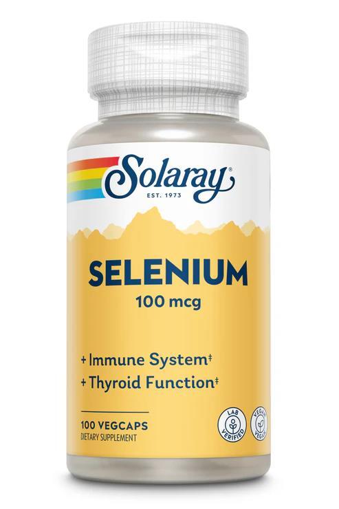 Селен Solaray Selenium 100, 100 веганских капсул