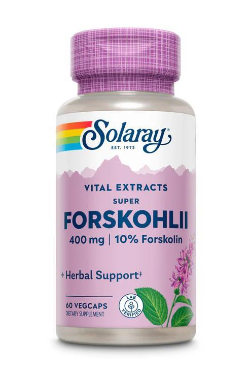 Форсколий Solaray Super Forskohlii, 60 веганских капсул