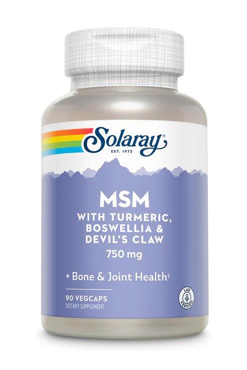 Метилсульфонилметан Solaray MSM 750, 90 веганских капсул