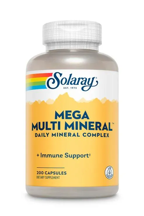 Мінеральна добавка Solaray Mega Multi Mineral, 200 капсул