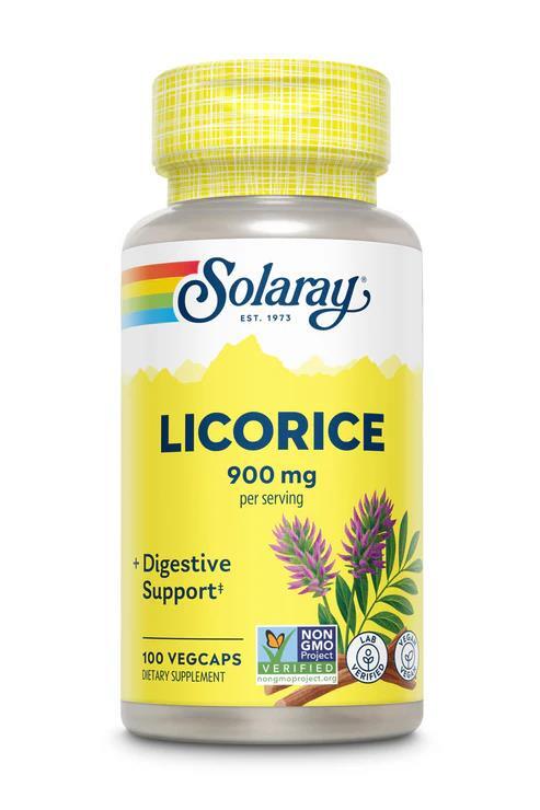 Солодка Solaray Organically Grown Licorice, 100 веганских капсул