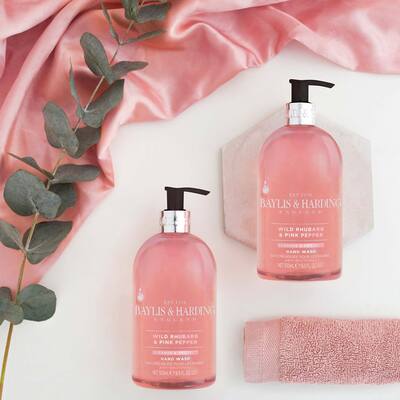 Мыло жидкое Baylis & Harding Ревень и розовый перец для рук, 500 мл