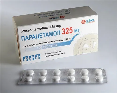 Парацетамол 325 мг таблетки по 325 мг №120 (12х10)