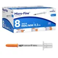 Шприц інсуліновий 0,3 мл U-100 Embecta Micro-Fine 30G (0,30 x 8.0 мм), 1 штука