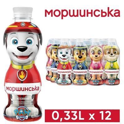 Вода мінеральна Моршинська Paw Patrol дитяча негазована, 0,33 л