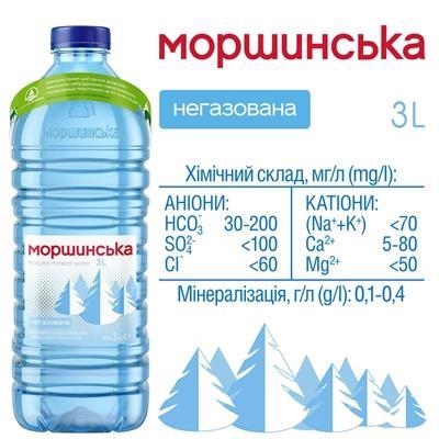 Вода минеральная Моршинская негазированная, 3 л